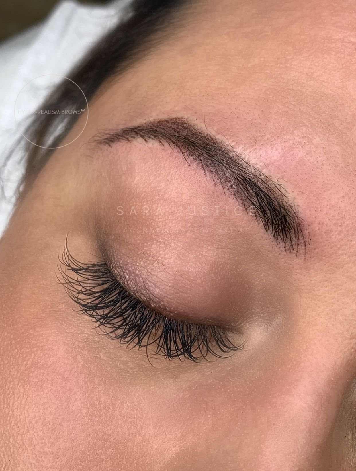 Combination Brows result by Sara Justice Cosmetic Tattoo in Atlanta, GA
