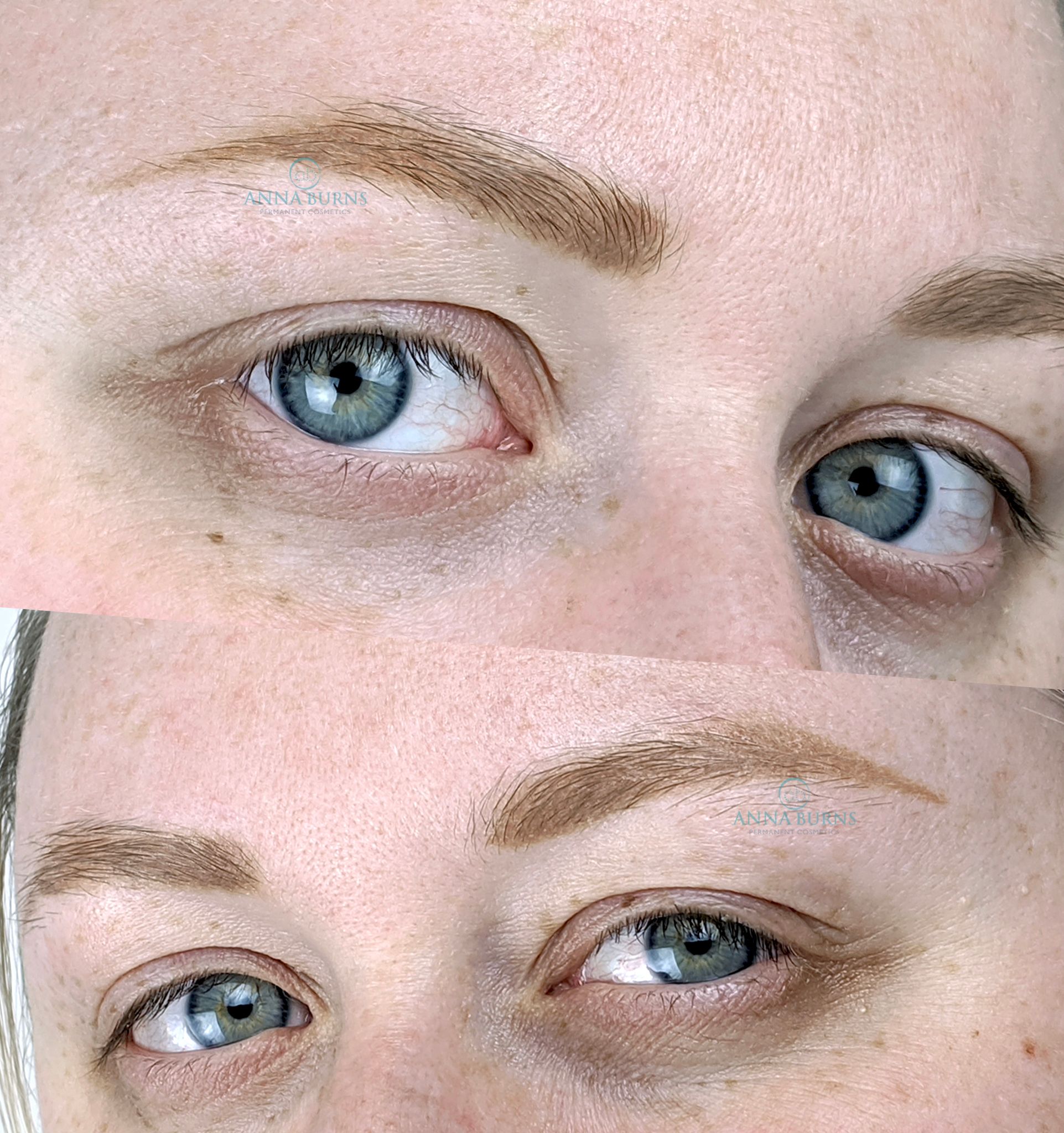 Microblading result by Anna Burns Permanent Cosmetics in Atlanta, GA