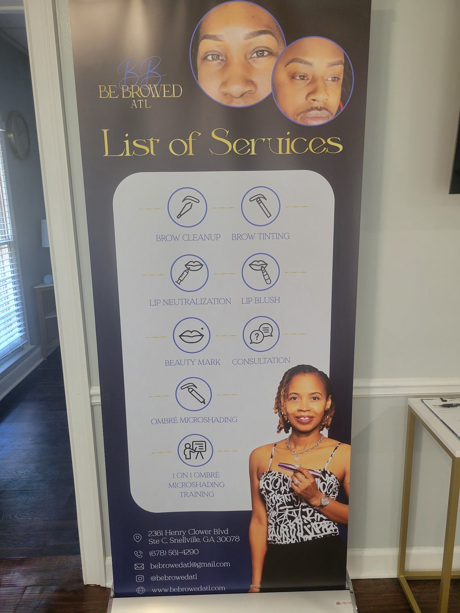 Permanent makeup work by Be Browed ATL in Snellville, GA