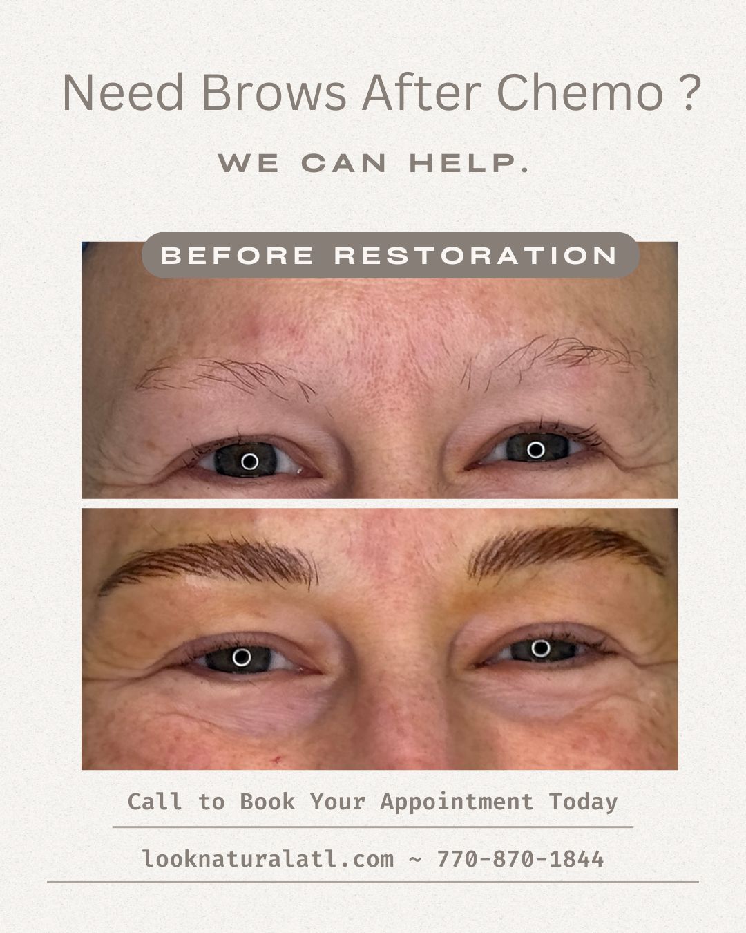 Permanent makeup work by Look Natural Atlanta in Sandy Springs, GA